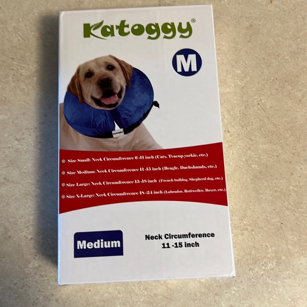 Inflatable dog collar size Medium
